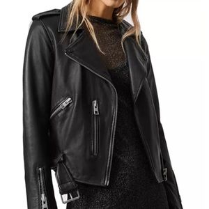 All Saints Balfern leather biker jacket